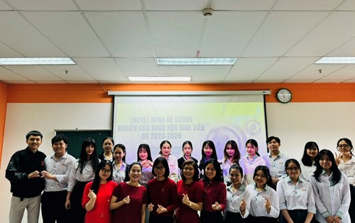 Hào hứng hoạt động nghiên cứu khoa học trong sinh viên Khoa Marketing